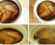 夏季养生食谱芦笋榆黄蘑炖鸡汤制作步骤