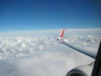 飞机上看云