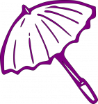 紫色的雨伞