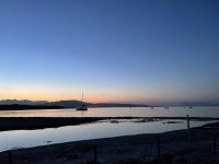 撒丁岛美丽的落日。我喜欢看落日
