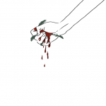 我愿化作一枝玫瑰花，被你紧紧握在手里
